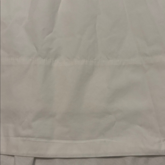 Quince white 100% organic cotton poplin A line maxi skirt SZ M full skirt casual - Picture 8 of 10